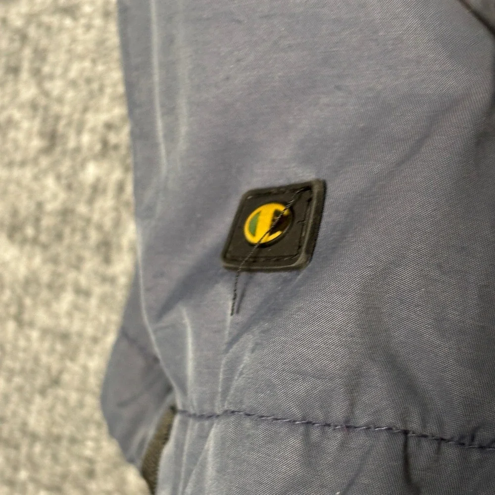 Champion Windbreaker Jacket Men's XL Gray‎ Yellow Colorblock Vintage